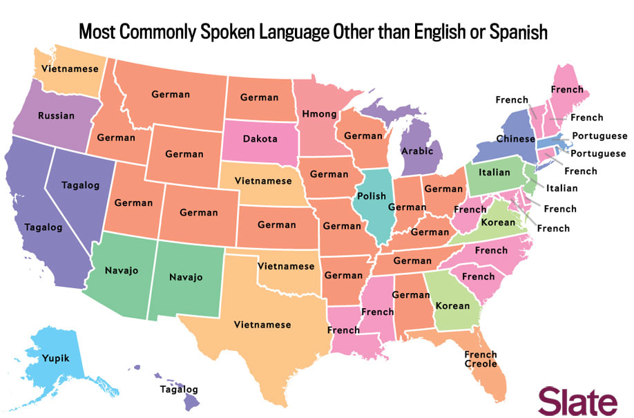 Most commonly spoken languages other than Spanish and English