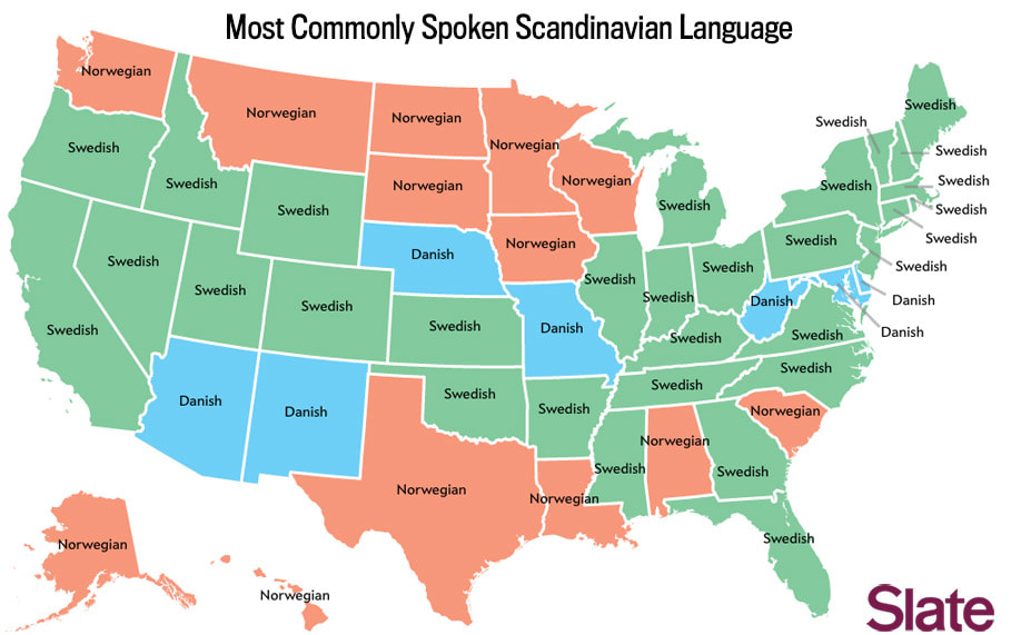 Most commonly spoken Scandinavian language 